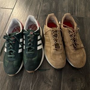 2 pair bundle of Adidas Men’s sneakers! Size US 10.5! One new, one barely used!